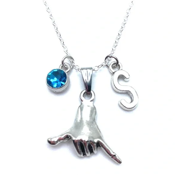 Surfing Shaka Sign Necklace Hang Loose May Be Personalized - Picture 6 of 8